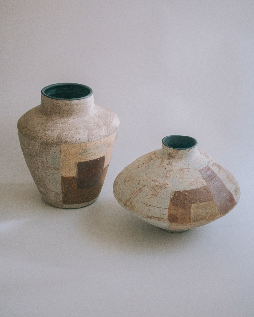 civile 粗陶大地色塊侘寂花瓶