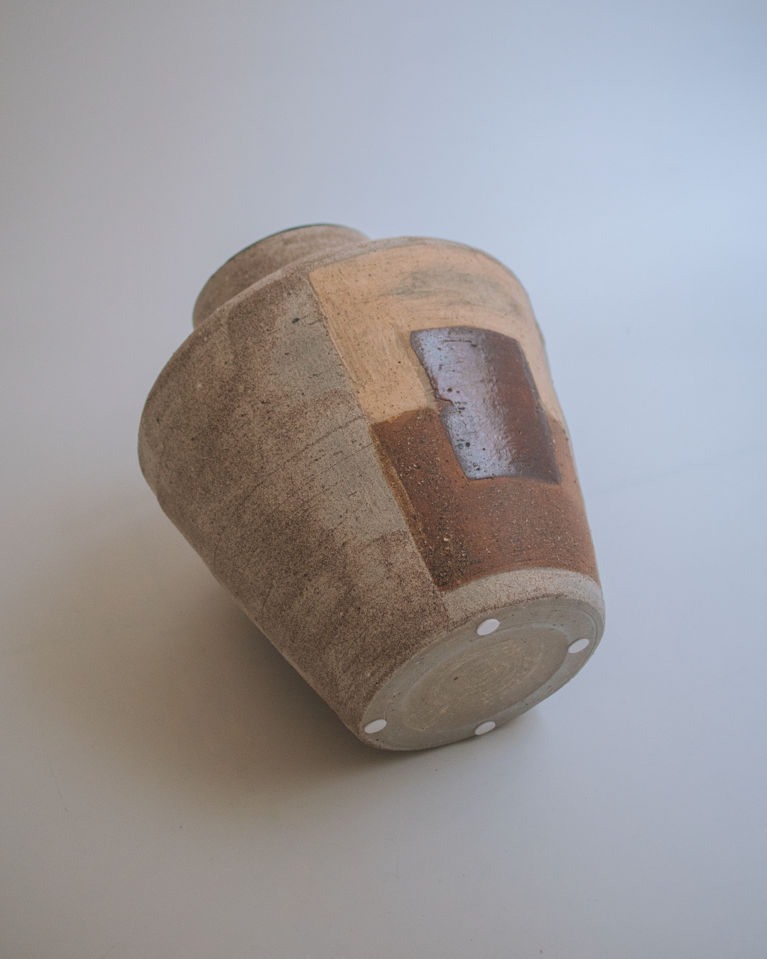 civile 粗陶大地色塊侘寂花瓶