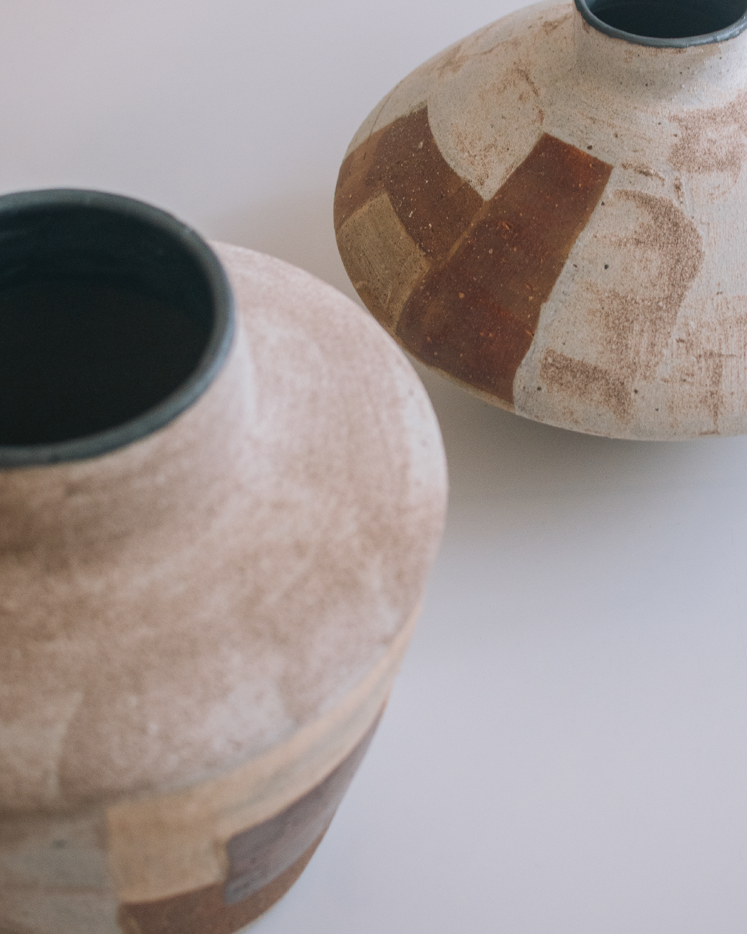 civile 粗陶大地色塊侘寂花瓶