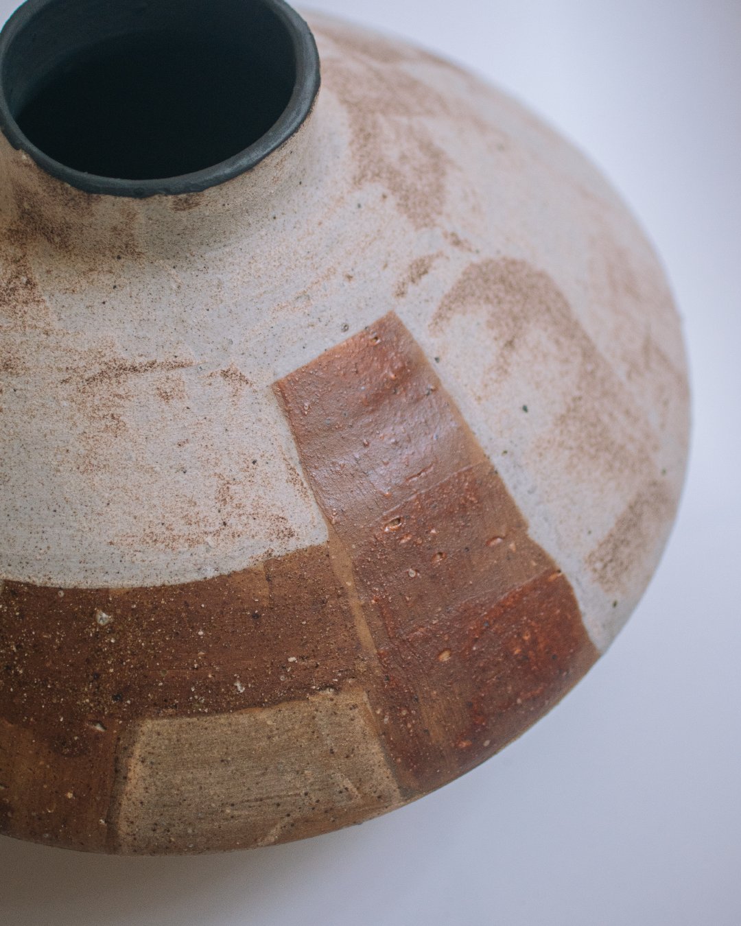 civile 粗陶大地色塊侘寂花瓶