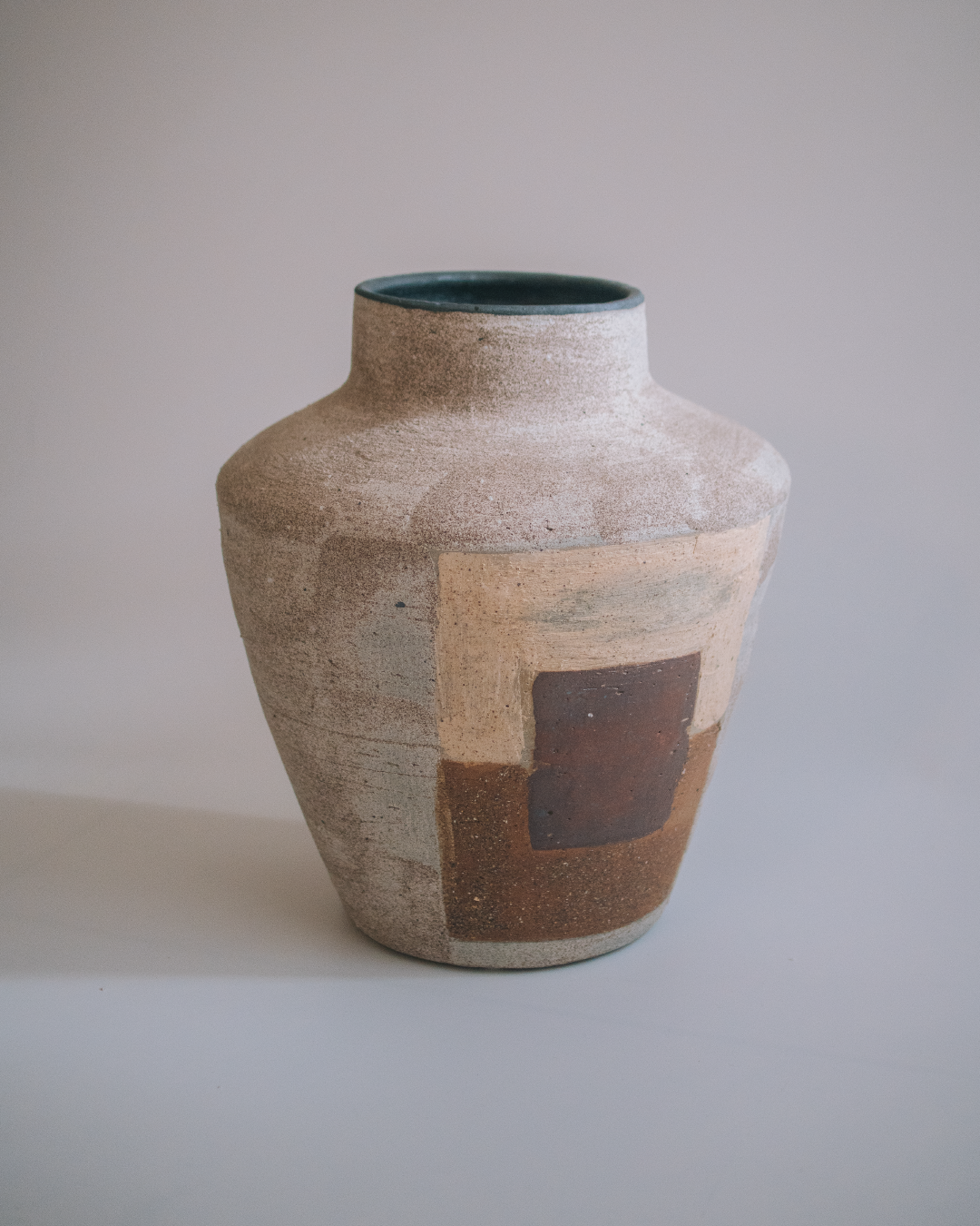 civile 粗陶大地色塊侘寂花瓶