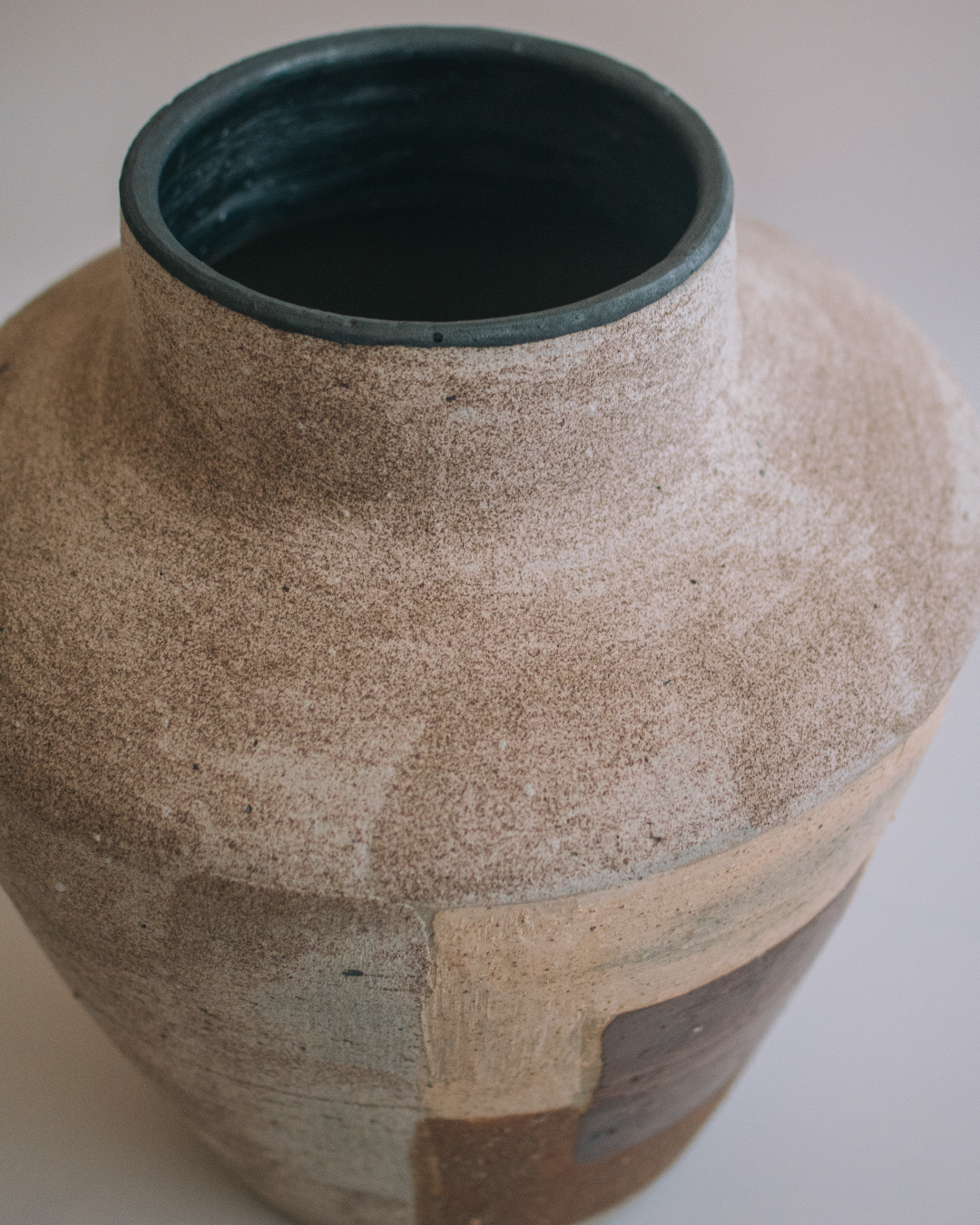 civile 粗陶大地色塊侘寂花瓶