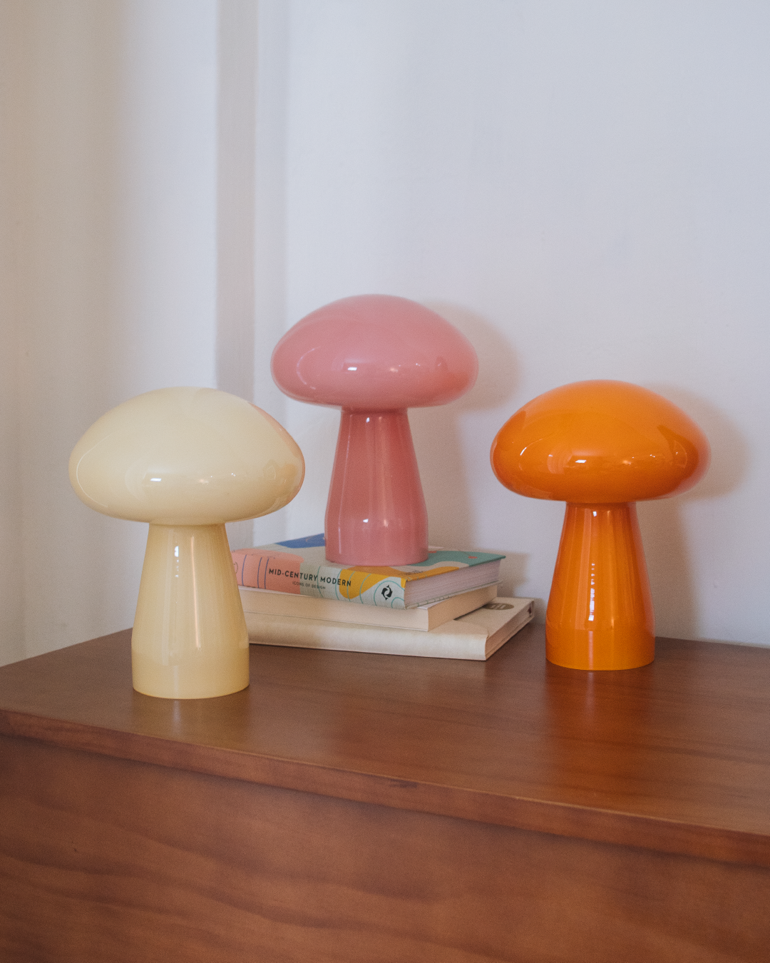 dulcis 糖果色玻璃蘑菇桌燈