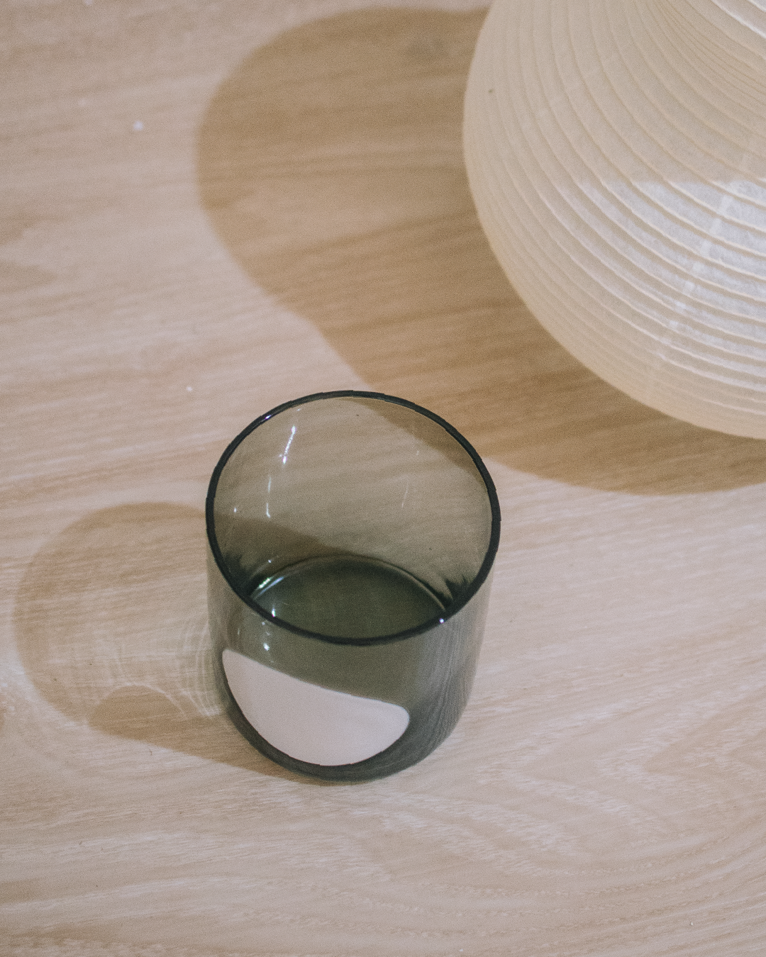 luoro 圓點灰黑色藝術玻璃杯