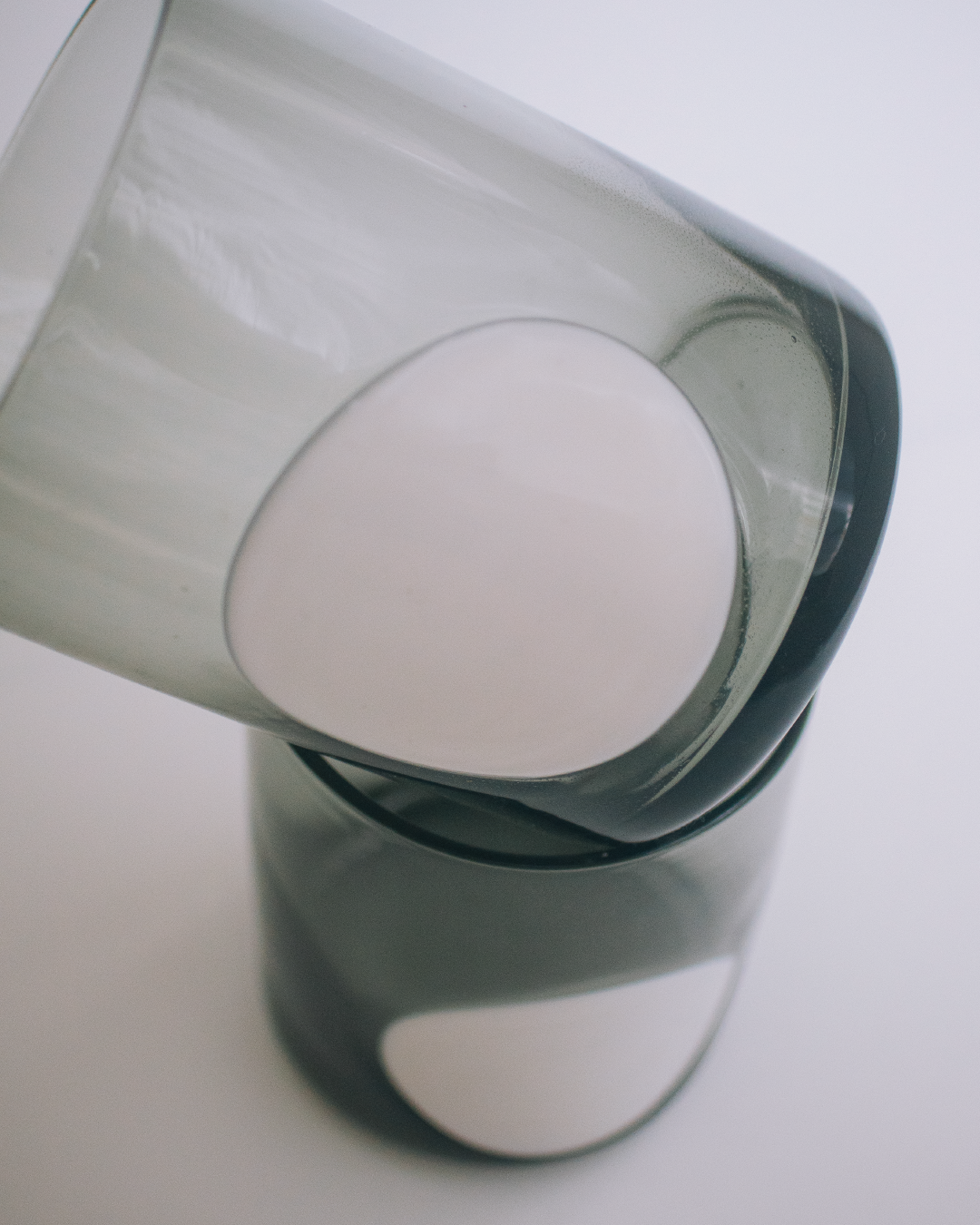 luoro 圓點灰黑色藝術玻璃杯