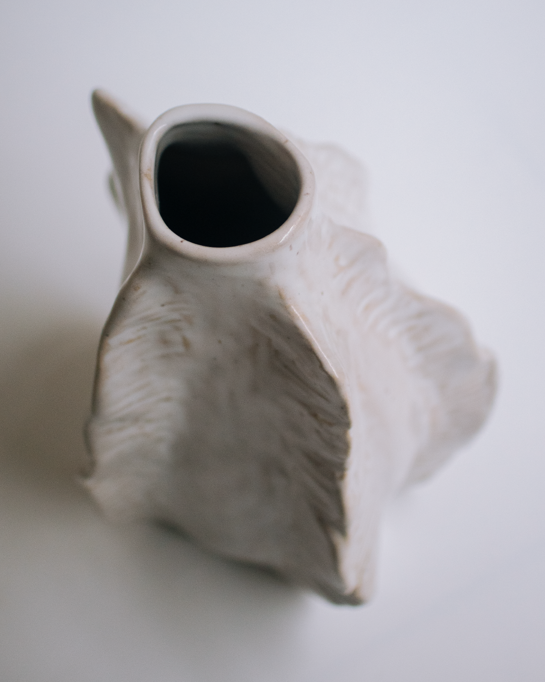 patung 立體紋路陶瓷花器 海貝造型