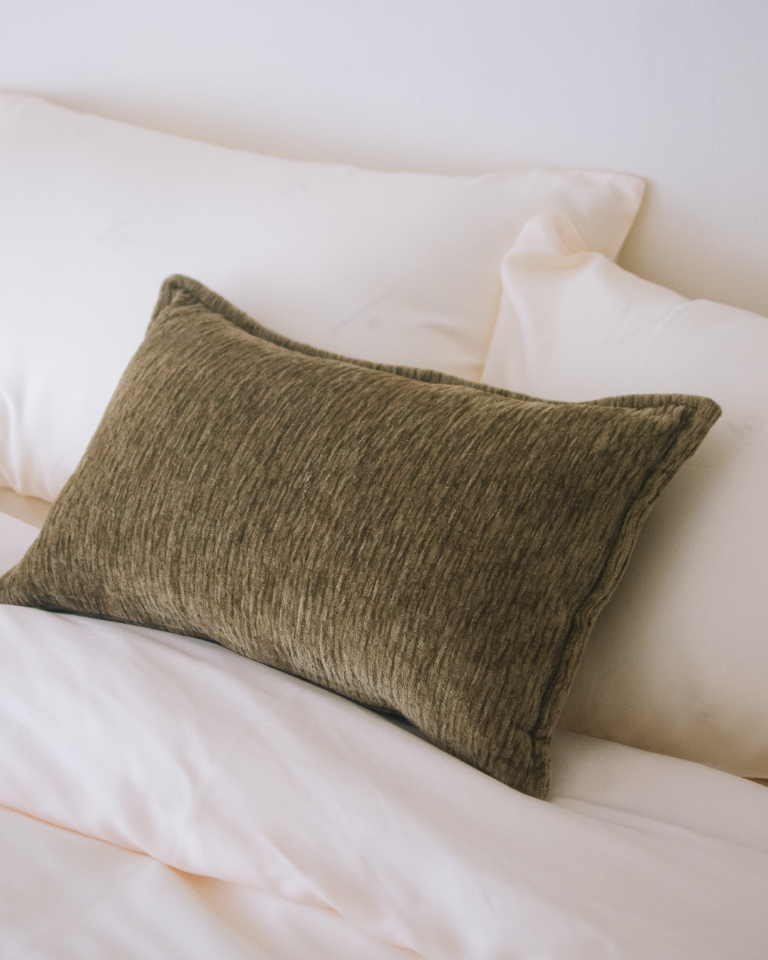 rimu 綠意雪尼爾絨面抱枕腰枕 含枕芯