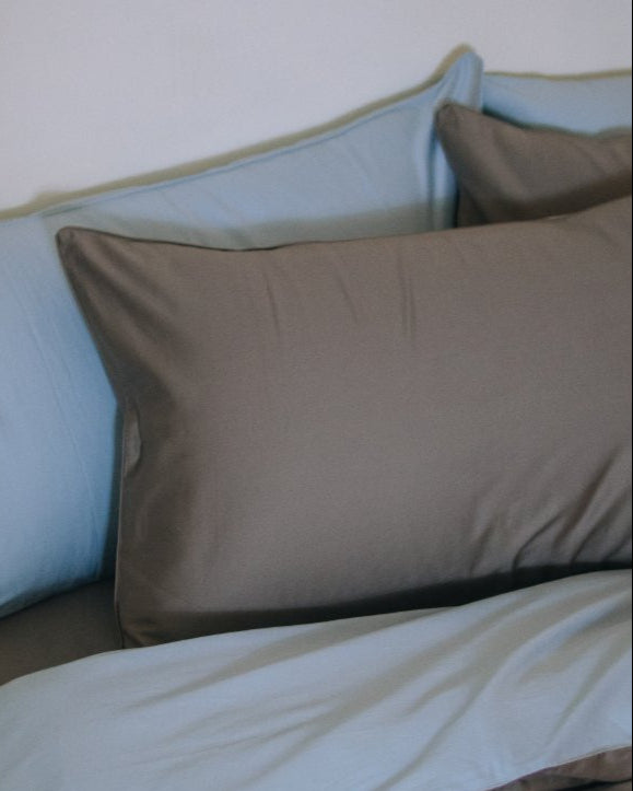 sound of the sea 沐浴清晨|絲緞棉床包四件組 - surround