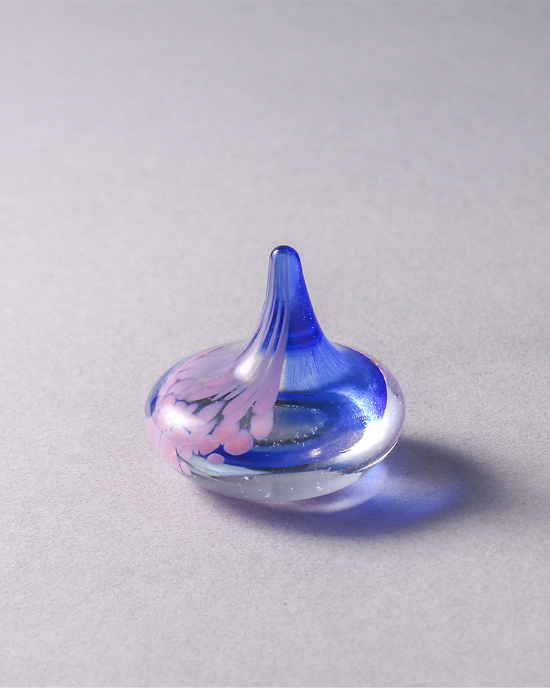 紅琉璃 透明日常系列・戒台（藍粉）