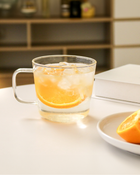 好玻 錐形單層把手水杯 400ml（清透/琥珀/透黑）