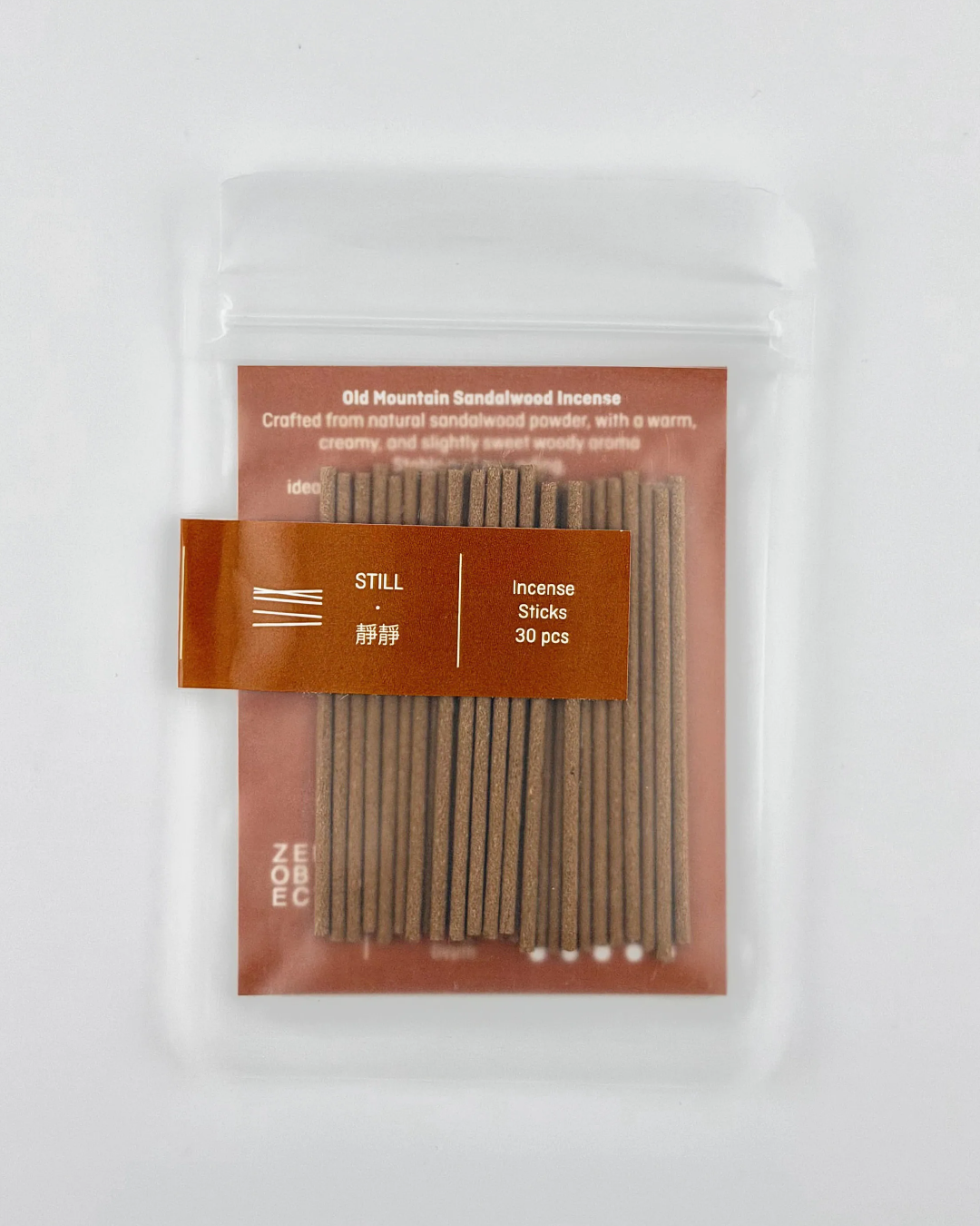 no.30 線香30入：印尼伊利安沉香／印尼老山檀香／海南島綠綺楠