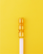 好玻 GOODGLAS 雙色玻璃吸管單入組 白&黃色（直身/圓球/彎口款）