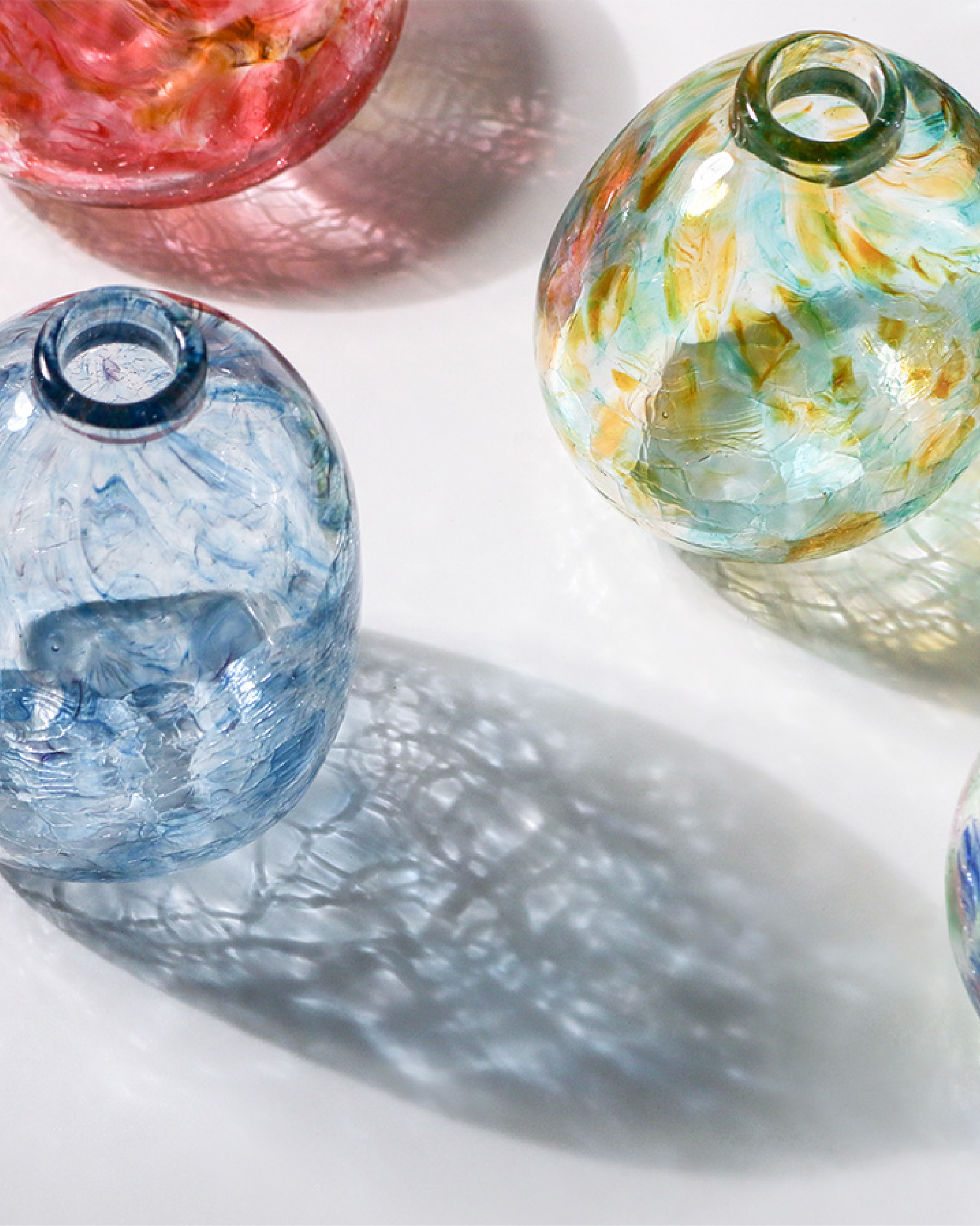 紅琉璃 日花JI̍T-HUE系列・花矸仔 玻璃擴香花器