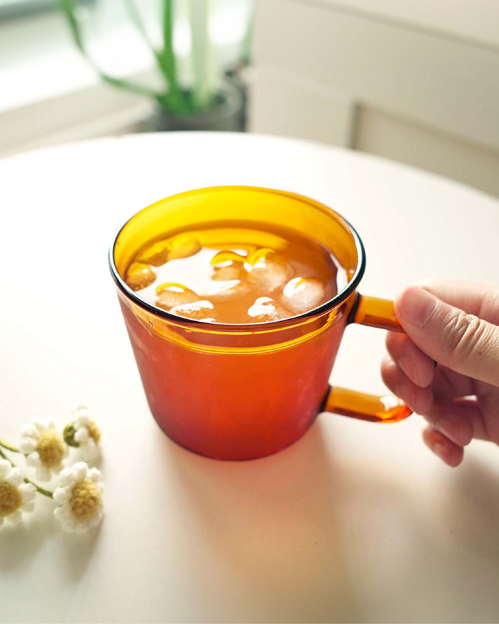 好玻 錐形單層把手水杯 400ml（清透/琥珀/透黑）