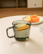 好玻 錐形單層把手水杯 400ml（清透/琥珀/透黑）