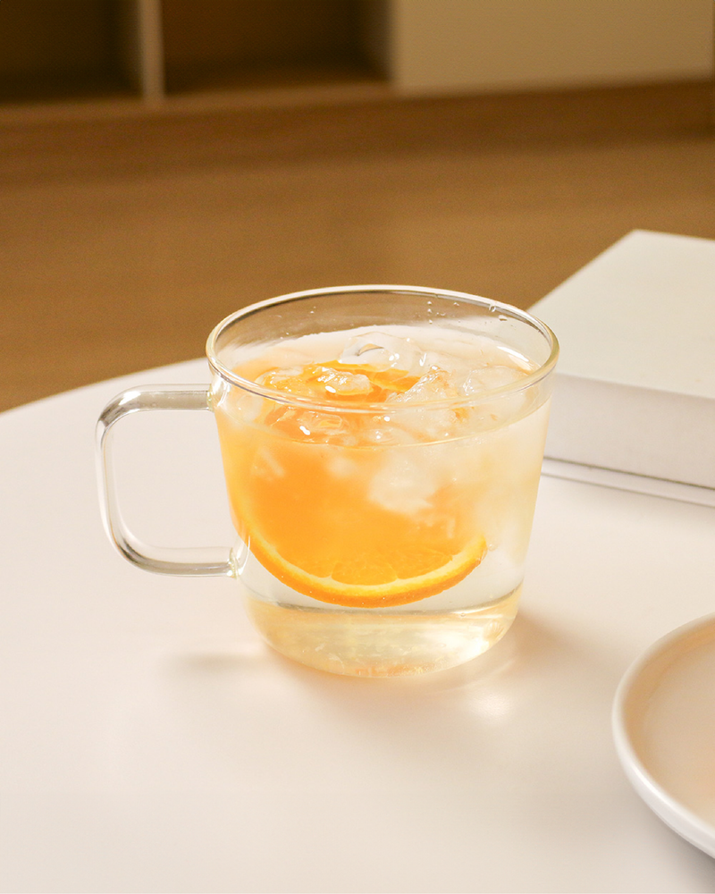 好玻 錐形單層把手水杯 400ml（清透/琥珀/透黑）