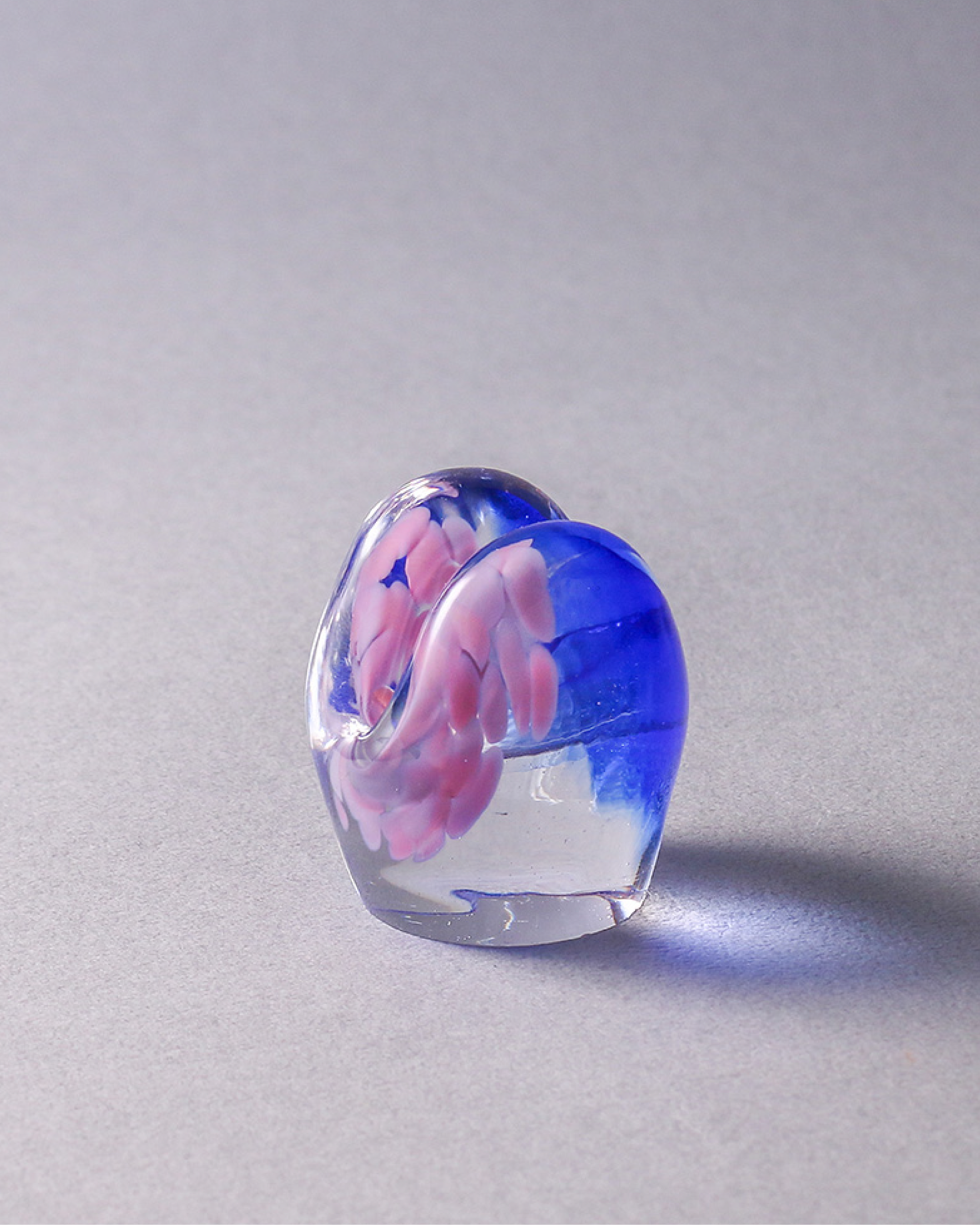 紅琉璃 透明日常系列・名片座（藍粉）