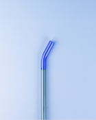 好玻 GOODGLAS 雙色玻璃吸管單入組 藍&黑色（彎口款）