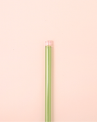 好玻 GOODGLAS 雙色玻璃吸管單入組 粉&綠色（直身款）