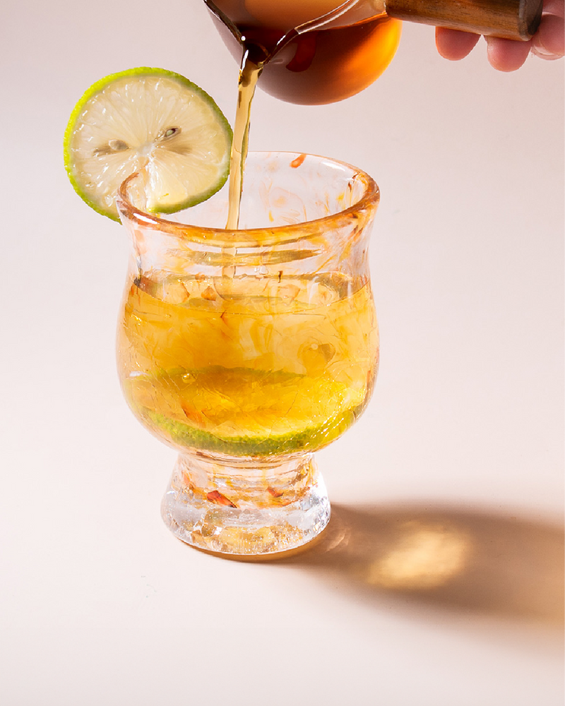 紅琉璃 日花 JI̍T-HUE系列・光飲杯