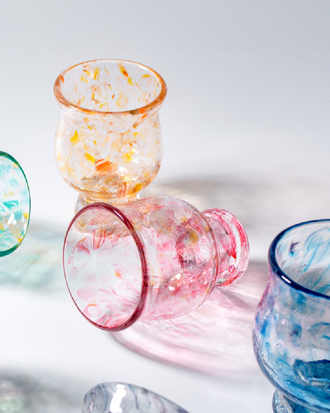 紅琉璃 日花 JI̍T-HUE系列・光飲杯