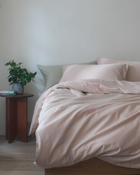 春季新品 almond milk beige 杏奶色・300織絲緞棉床包四件組