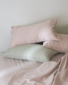 春季新品 almond milk beige 杏奶色・300織絲緞棉床包四件組