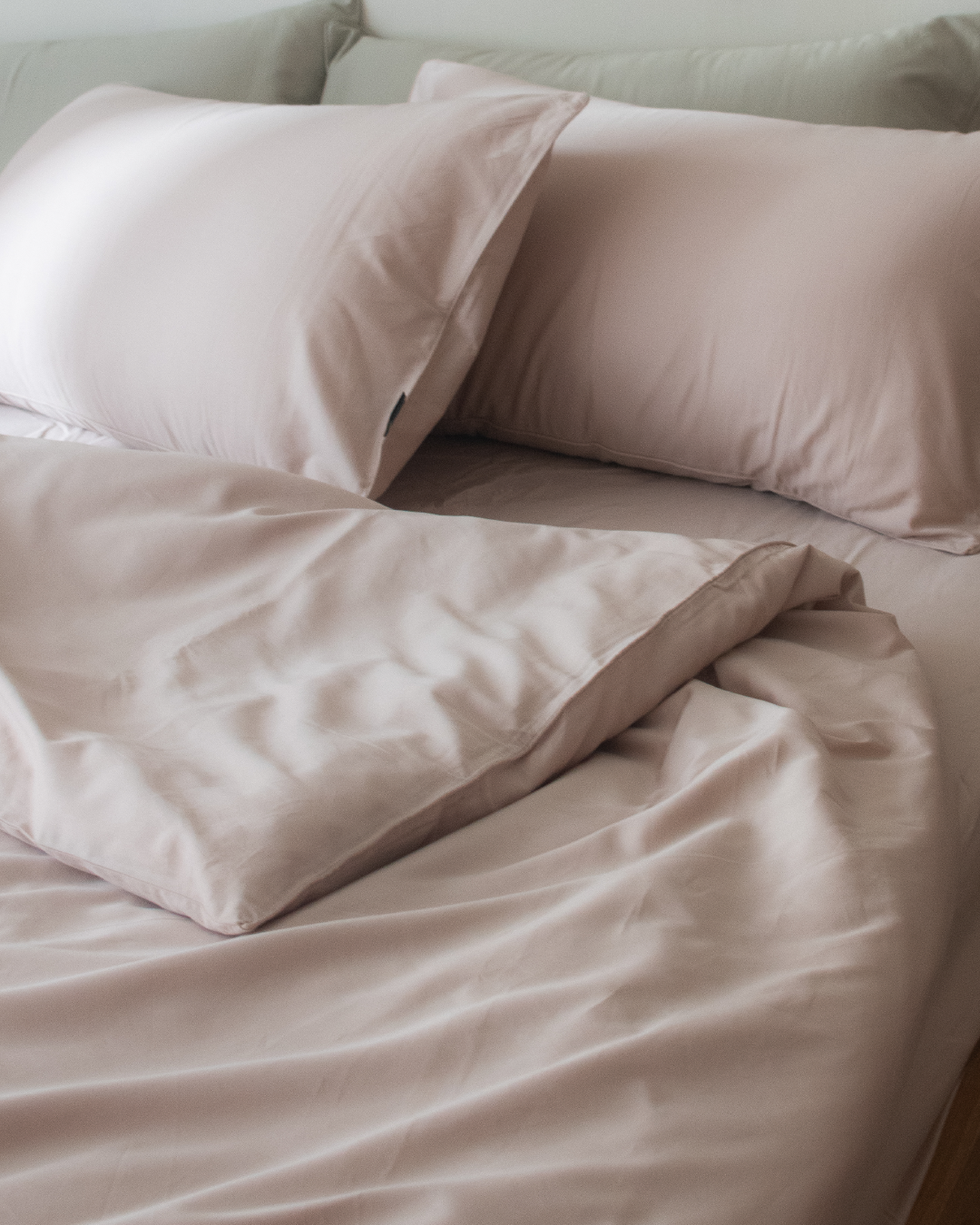 春季新品 almond milk beige 杏奶色・300織絲緞棉床包四件組