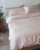 春季新品 almond milk beige 杏奶色・300織絲緞棉床包四件組