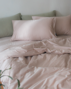 春季新品 almond milk beige 杏奶色・300織絲緞棉床包四件組