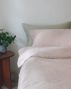 春季新品 almond milk beige 杏奶色・300織絲緞棉床包四件組