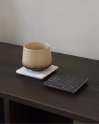 泰國 thịchi 方型木製杯墊兩件組