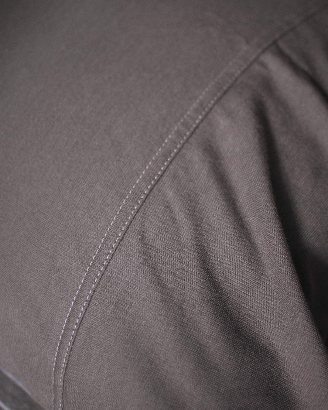 可可色/深咖啡色 舒軟竹節棉枕套兩入組