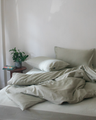 春季新品 morning dew green 朝露青色 ・300織絲緞棉床包四件組