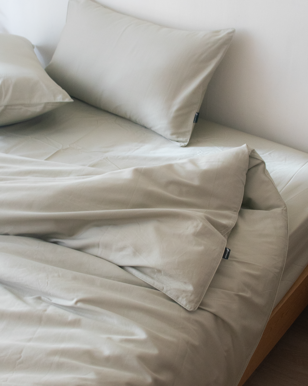 春季新品 morning dew green 朝露青色 ・300織絲緞棉床包四件組