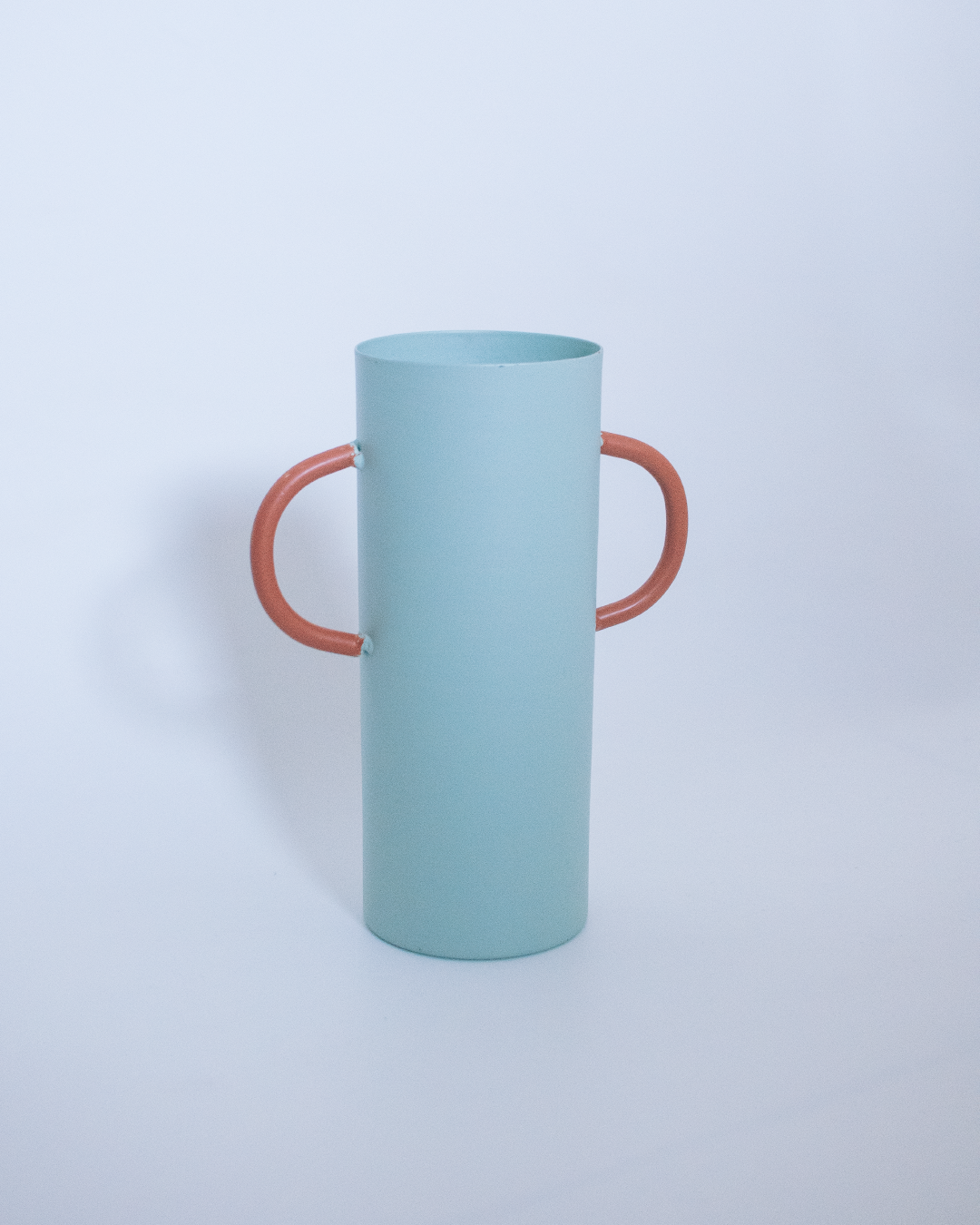 日本 mynte 圓柱撞色鐵藝小花器